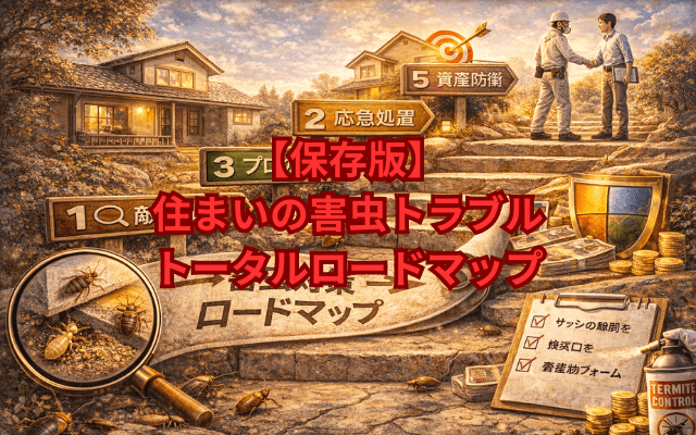 【保存版】住まいの害虫トラブル・トータルロードマップ：建築士とアナリストが導く「最短・最安」の解決手順